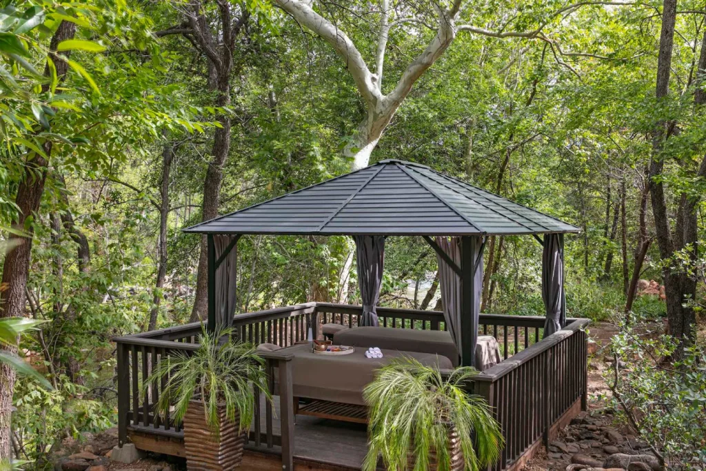 Spa cabana at L'Auberge de Sedona